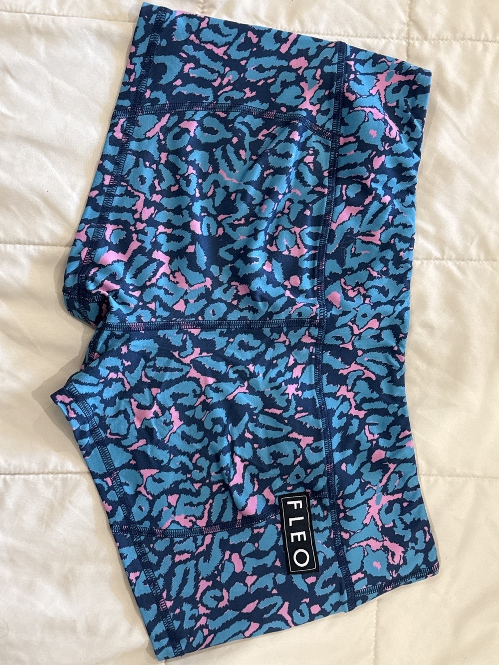 FLEO Blue Pink Leopard Black Gusset XL